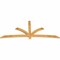 Ekena Millwork Davenport Rough Sawn Timber Gable Bracket, Western Red Cedar, 96"W x 40"H x 2"D x 4"F, 10/12 Pitch GBW096X40X0204DAV00RWR - alternate 5